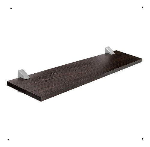 Prateleira Com Suporte Prata 1.5x20x60cm Compacta Prat-k