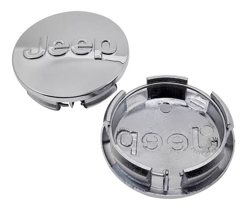 Tapa Central Para Llantas Jeep Cromada 1 Unidad 64mm