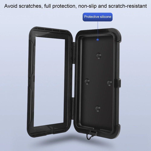 Soporte Para Teléfono Celular De Motocicleta Xl 6.8 Inches Negro