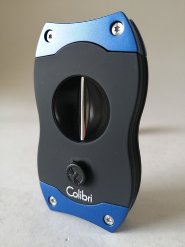 Cortador De Puros Colibri V-cut Forma De V Ojo De Gato Blue