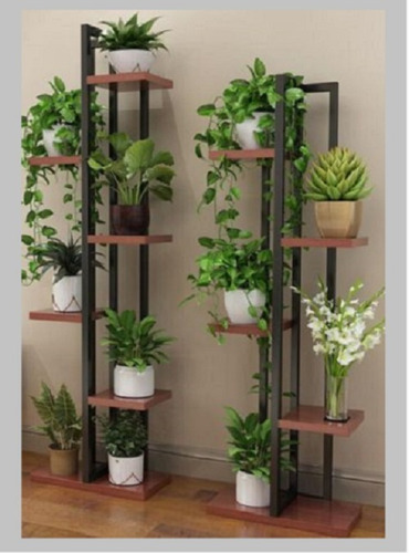 Porta Maceta,macetero Madera Repisa Jardin Plantas 1.20 Alto
