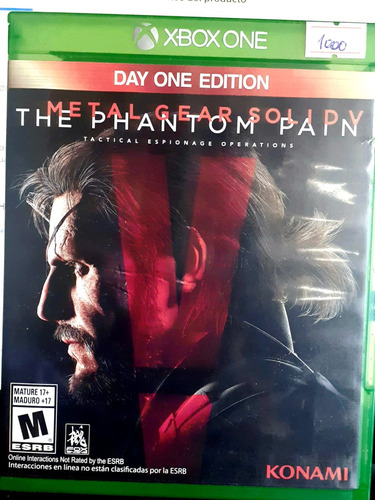 Metal Gear Solid The Phantom Pain Xbox One Original Fisico