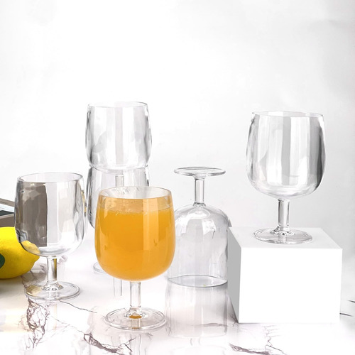 Conjunto De Yalin De 6 Copas De Vaso Acrílico Y Vaso Acrílic