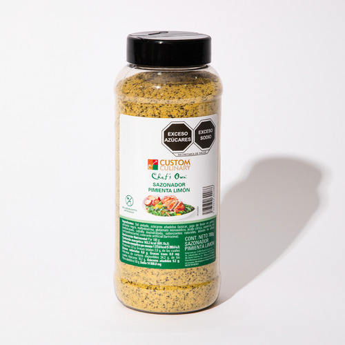 Sazonador Pimienta Limón 780g Custom Culinary