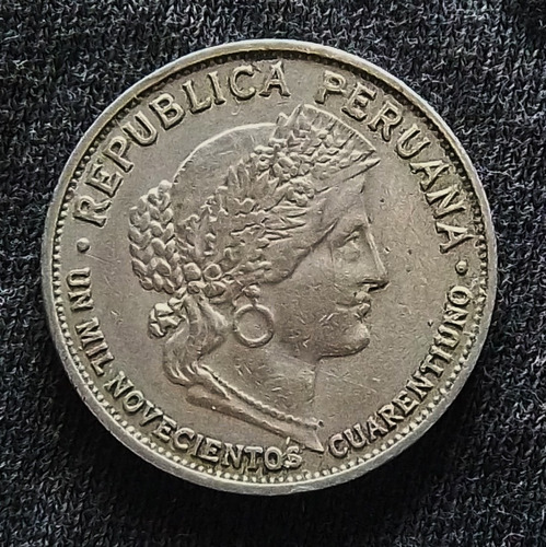 Perú 10 Centavos 1941 Muy Bueno Km 214a.2