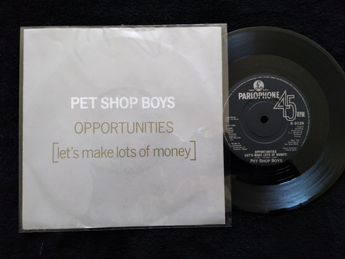 Vinilo 7 Single Pet Shop Boys Opportunities 1986