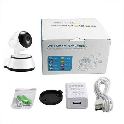 Imagen 7 de 8 de Camara Ip Wifi Alarma Fpv Hd 720p V380 App Sensor Movimiento