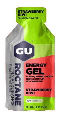 Suplemento en gel GU  Roctane Roctane Energy Gel carbohidratos sabor strawberry kiwi en sachet de 32g