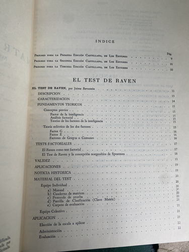 Test De Matrices Progresivas (Usado)