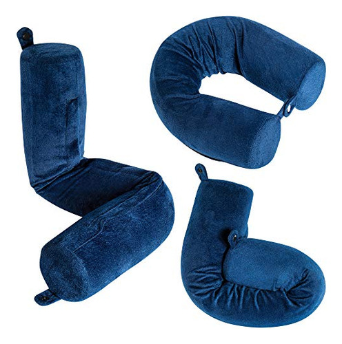 Twist Memory Foam Travel Pillow For Neck, Chin, Lumbar ...