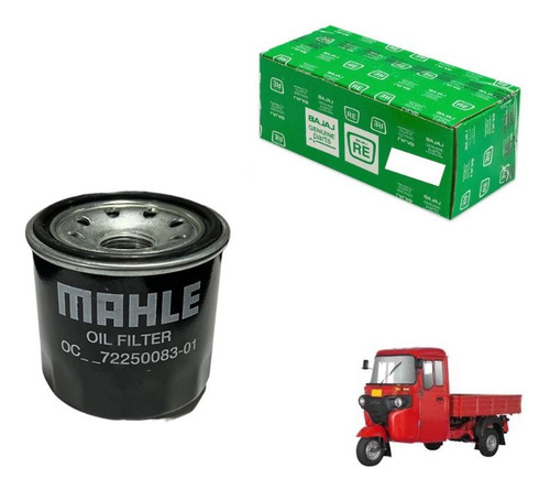 Filtro Aceite Bajaj Original Motocarro Qute Maxima Re4s 250