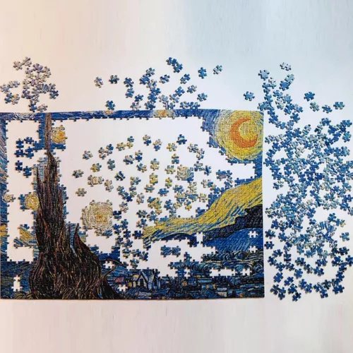 Rompecabezas 1000 Pz Van Gogh Noche Estrellada Puzzle