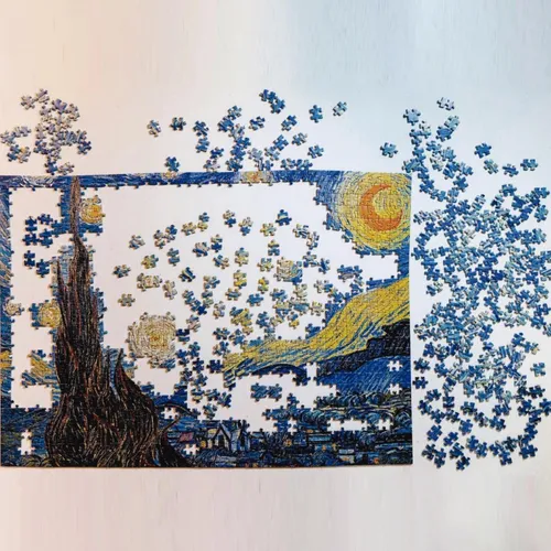 Rompecabezas 1000 Pz Van Gogh Noche Estrellada Puzzle