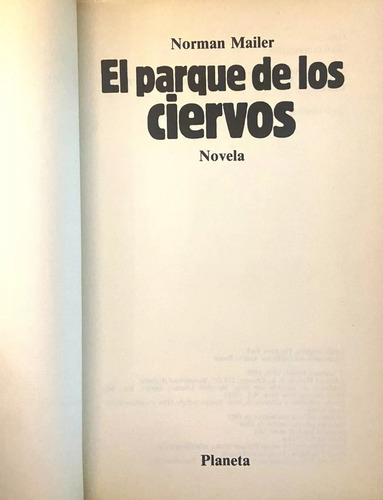 El Parque De Los Ciervos, Norman Mailer (Reacondicionado)
