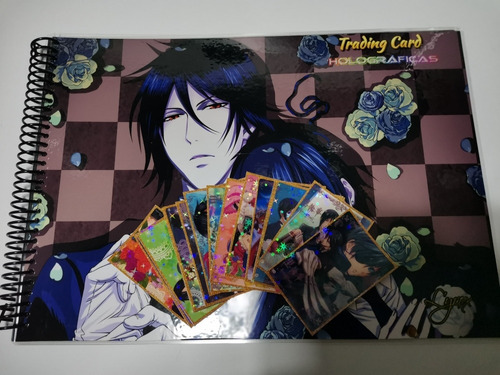 Kuroshitsuji Coleccionador 58 Cards Holográficas Anime Ciel