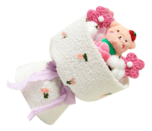 Muñeca De Flores De Dibujos Animados, Ramo De Peluche, Bonit