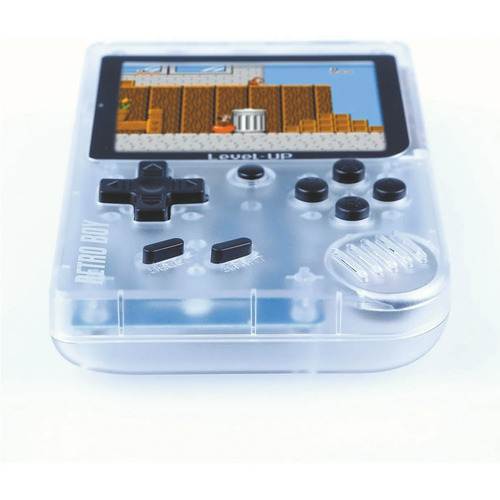 Consola Retro Boy 8bits Portatil Con 168 Juegos Transparente