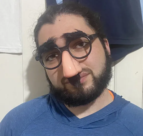 Lentes de broma con nariz y bigote hot sale