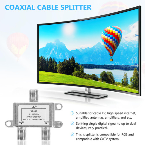 Divisor De Cable, Divisor Coaxial Para Cable De Satélite De
