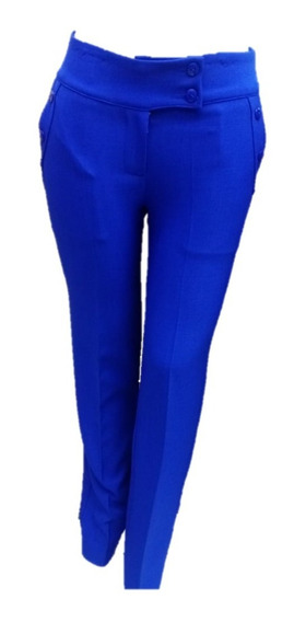 frío Glamour En detalle Pantalon Azul Rey Mujer | MercadoLibre 📦