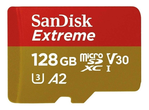 Imagen 1 de 2 de Tarjeta de memoria SanDisk SDSQXA1-128G-GN6AA  Extreme con adaptador SD 128GB