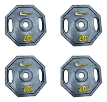 Comprar Pesas Olimpicas Weider De Hierro Fundido Set De 10 Kilos Color Negro