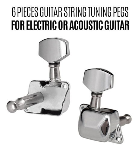 Cravelhas De Afinação De 6 Cordas Para Guitarra Elétrica/g