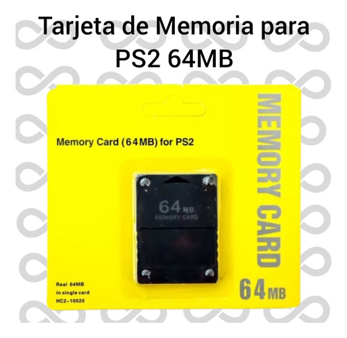 Tarjeta De Memoria Para Ps2 / Memory Card 64mb 