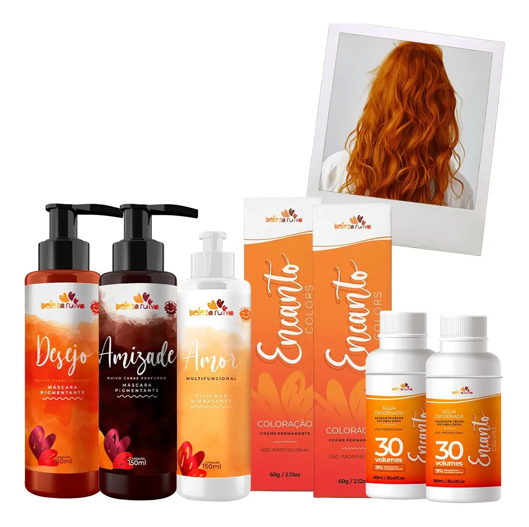 Kit Beleza Ruiva Encanto 8.4 - Amizade E Desejo Tom Ruivo