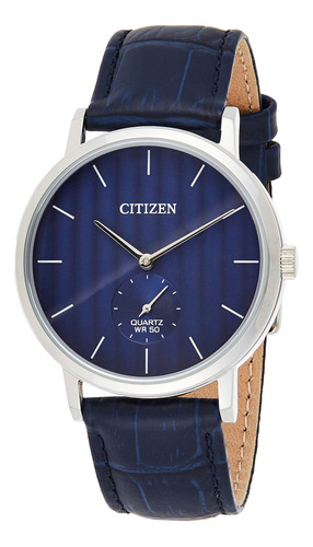 Citizen Crongrafo Azul Esfera Reloj De Los Hombres-be9170-05