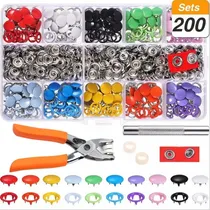 Comprar Broches Doble Aro Color 200 Juegos Mixtos +alicate+estuche