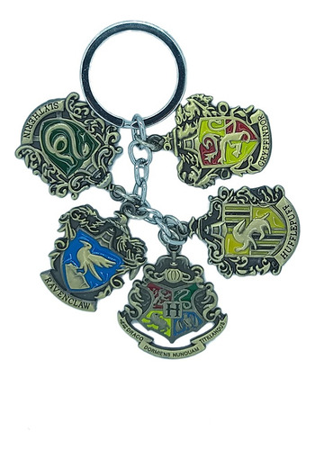 Llavero Harry Potter Escudos Hogwarts Gryffindor Slytherin