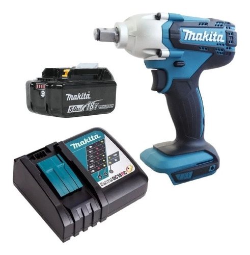 Chave Impacto A Bateria 5ah 18v 1/2'' Dtw190 Makita Bivolt