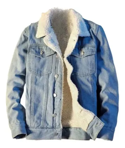 Jaqueta Masculina Pel cia Jeans Forrada Parcelamento sem juros