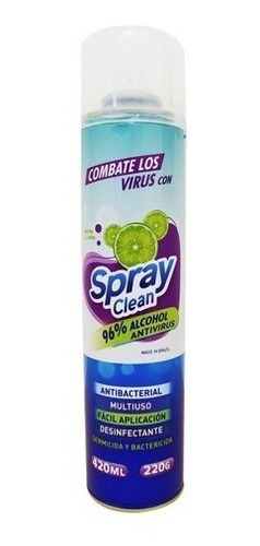 Antibacterial Spray Clean 96% Alcohol Antivirus 420ml 