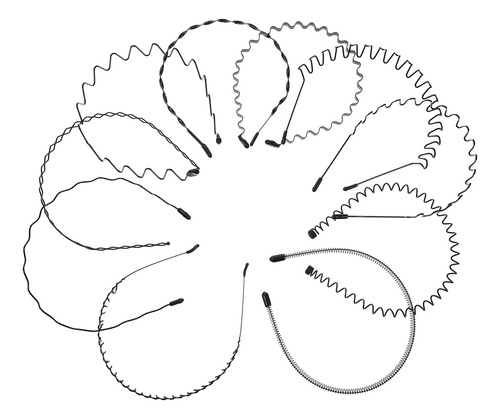 Aro De Metal Ondulado Para El Pelo, Forma De Horquilla Invis