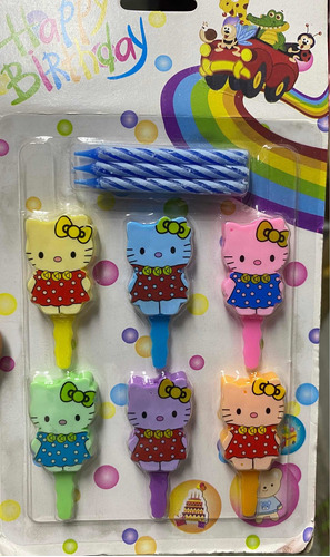 Velas Para Pastel Hello Kitty