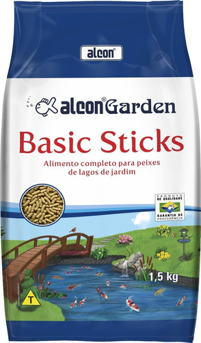 Ração Alcon Garden Basic Sticks 1,5 Kg - Carpas E Kinguios