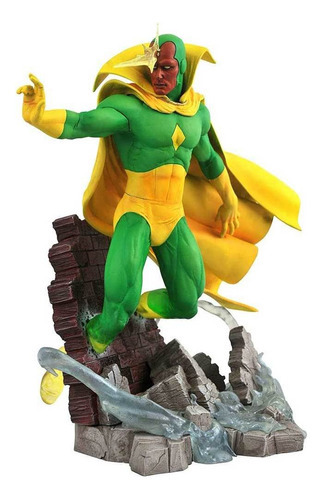 Estatua de juguetes con forma de diamante de Marvel Comic Vision