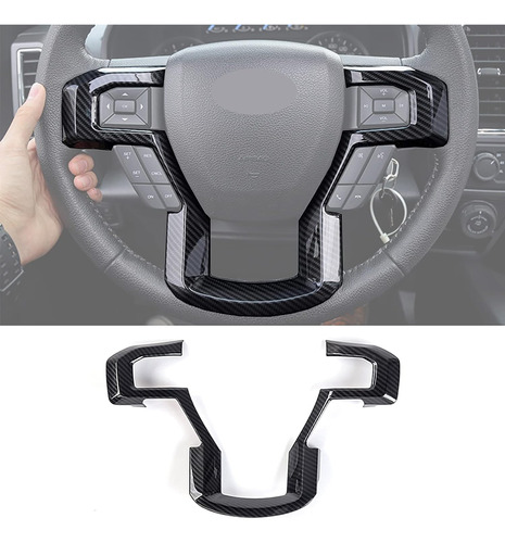 Funda Para Volante F-150 Abs De Fibra De Carbono Para Ford F