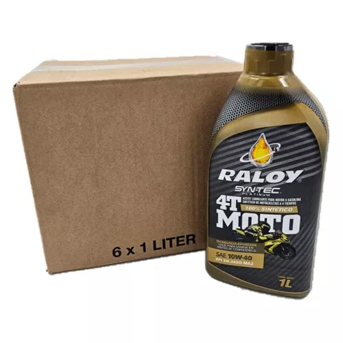 Aceite Raloy 100% Sintetico Sae 10w40 Jaso Ma2 Moto 4t Litro