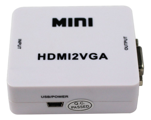 Mini Hdmi A Vga Convertidor Con Audio Hdmi2vga 1080p Adaptad