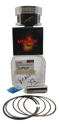 Kit Piston Ybr-125/xtz125/((0.50)) Repotenciado //vitrix// 