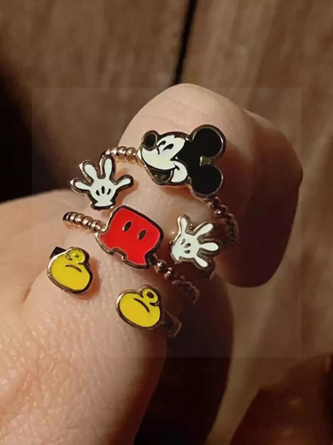 Anillo Importado Mickey Mouse Ajustable