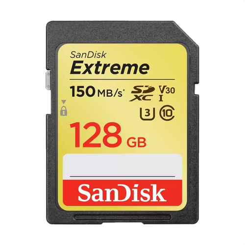Sandisk Extreme, Tarjeta Sdxc 128gb Uhs-i C10 U3 V30 150mb/s