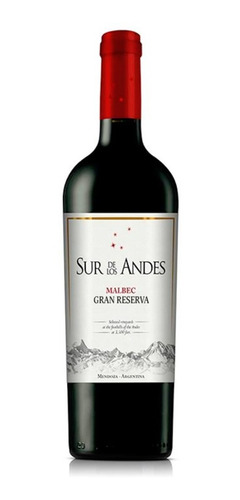 Vino Sur De Los Andes Gran Reserva Malbec X750cc