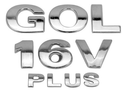Emblemas Gol Plus 16v G3 E G4 Porta Malas