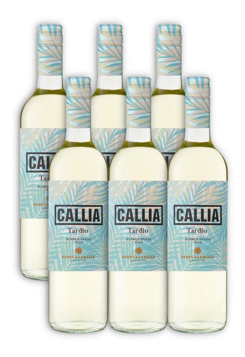 Vino Callia Tardío Blanco Dulce Caja X6 750ml Valle De Tulum