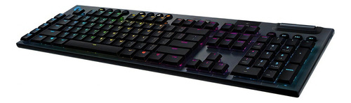 Teclado Logitech G915 Rgb Switch GL Clicky Mechanical Wireless, idioma internacional, inglés, teclado, color negro