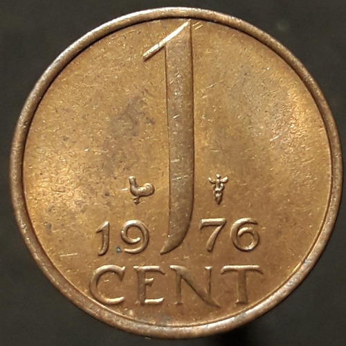 Moneda Holanda 1 Cent 1976 